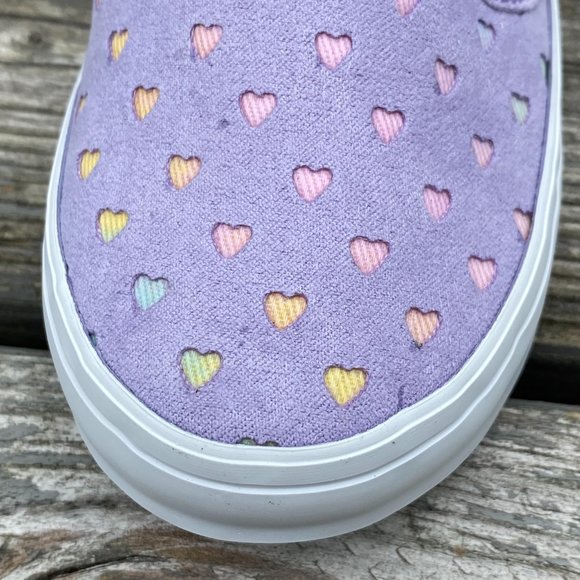 Old Navy Royal Purple Perforated Faux-Suede Slip-Ons For Toddler Girls - Picture 6 of 10